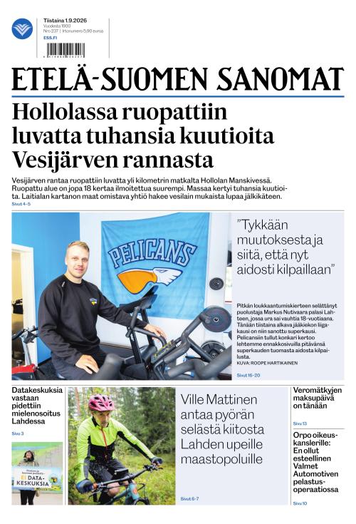 Etelä-Suomen Sanomat 1.9.2026