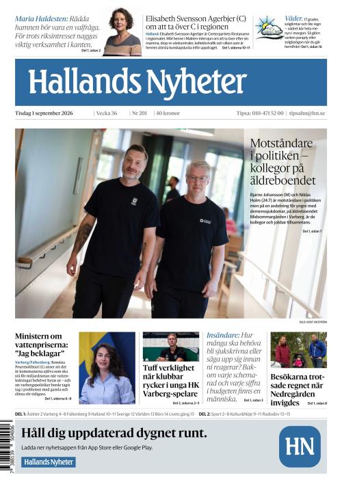 Hallands Nyheter 1.9.2026