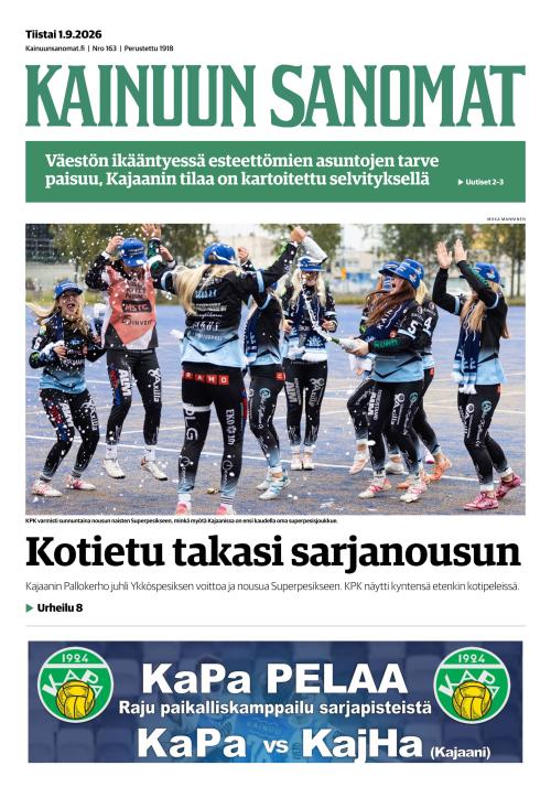 Kainuun Sanomat 1.9.2026