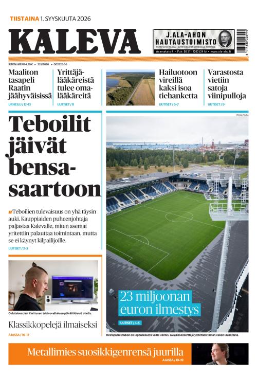 Kaleva 1.9.2026