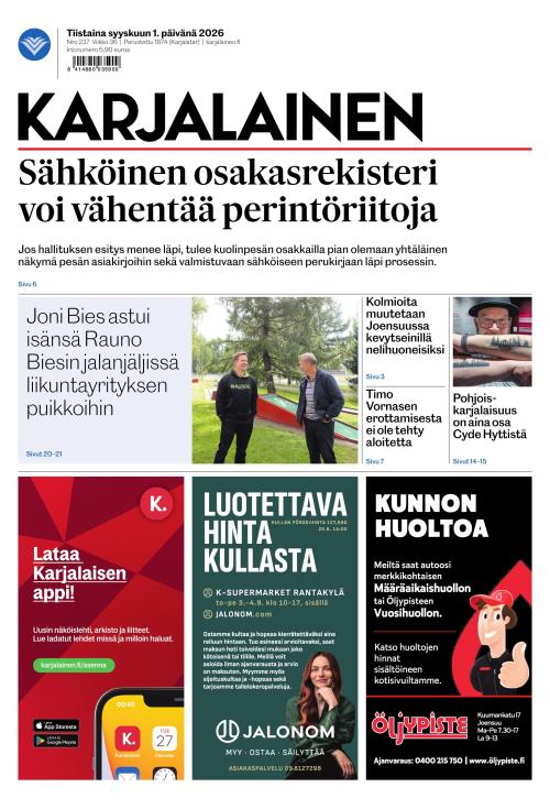 Karjalainen 1.9.2026