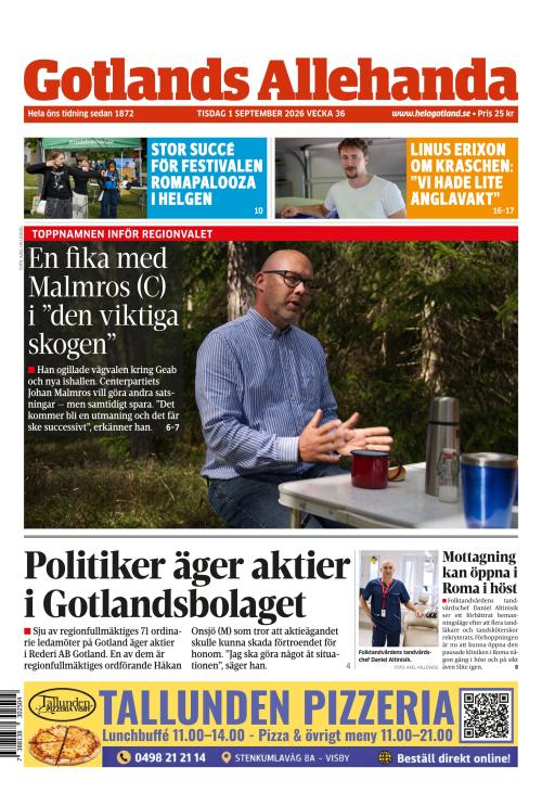 Gotlands Allehanda 1.9.2026