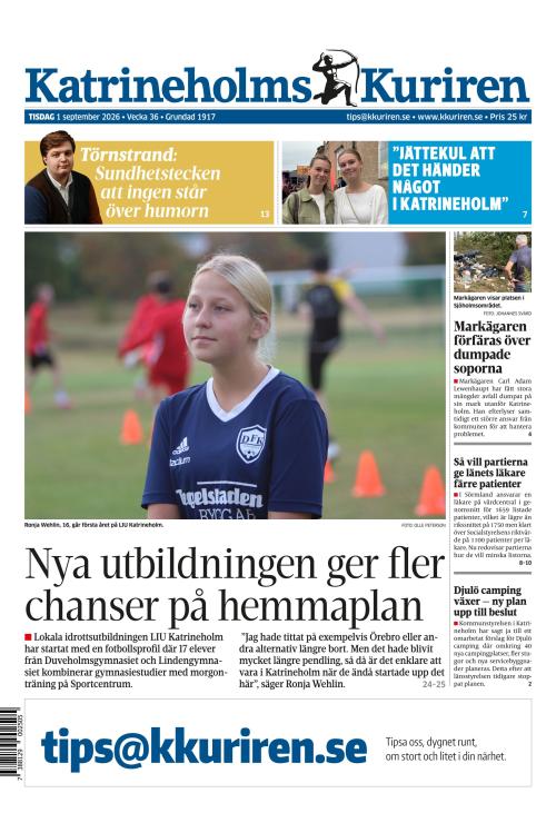 Katrineholms-Kuriren 1.9.2026