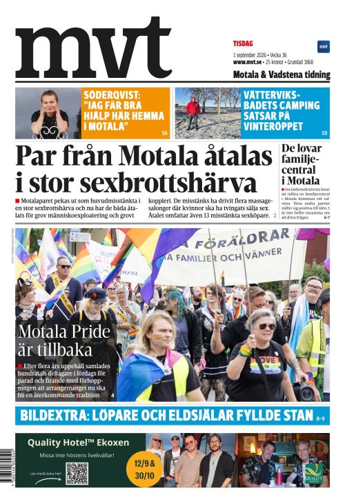 Motala Vadstena Tidning 1.9.2026