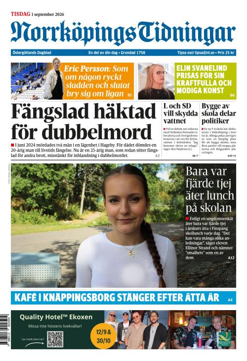 Norrköpings Tidningar 1.9.2026