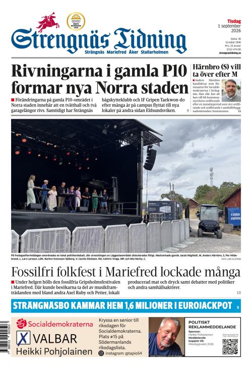 Strengnäs Tidning 1.9.2026