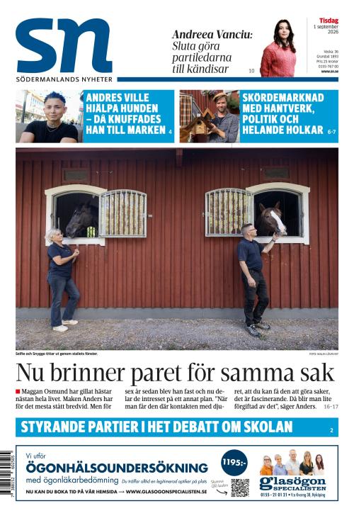 Södermanlands Nyheter 1.9.2026