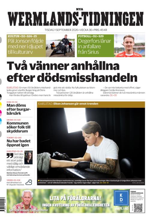 Nya Wermlands-Tidningen 1.9.2026