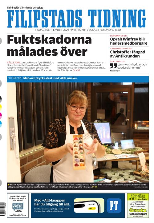 Filipstads Tidning 1.9.2026