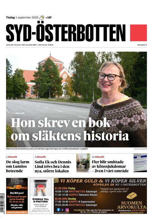 Syd-Österbotten 1.9.2026