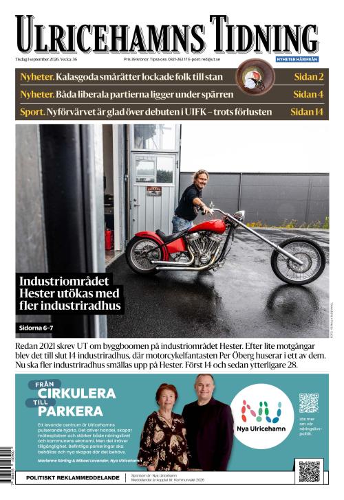 Ulricehamns Tidning 1.9.2026