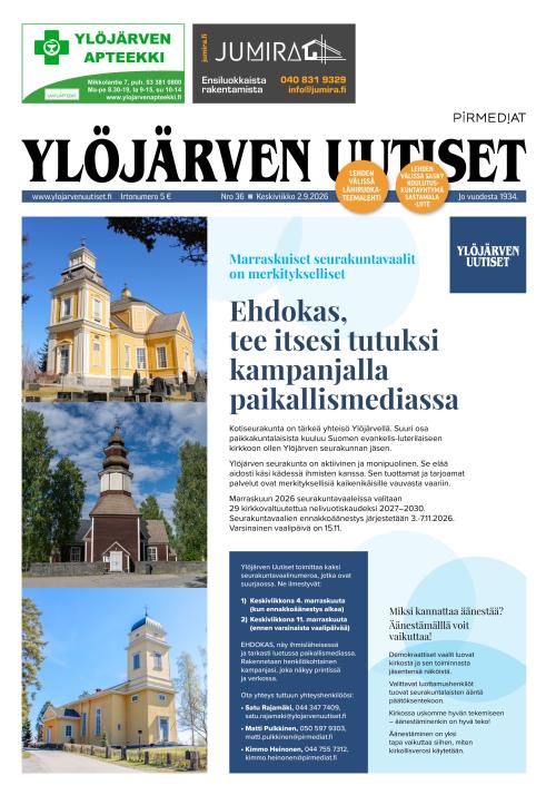 Ylöjärven Uutiset 2.9.2026