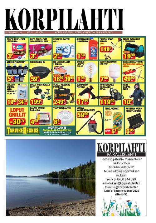 Korpilahti-lehti 2.9.2026