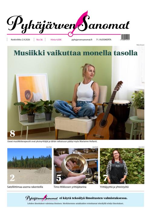 Pyhäjärven Sanomat 2.9.2026