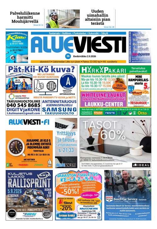 Alueviesti 2.9.2026