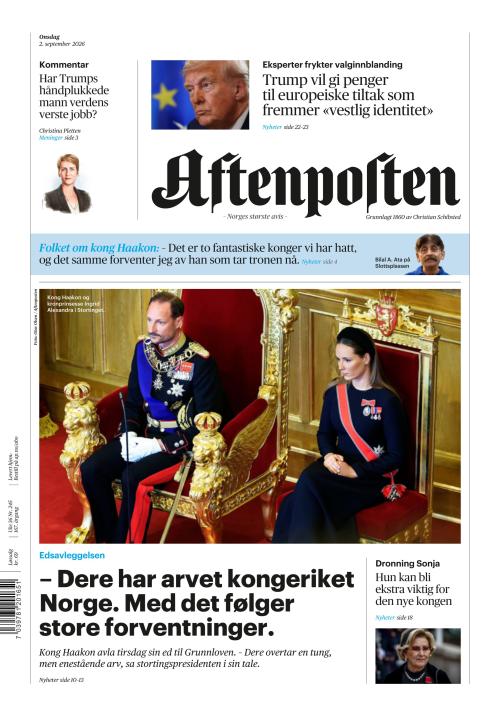 Aftenposten 2.9.2026