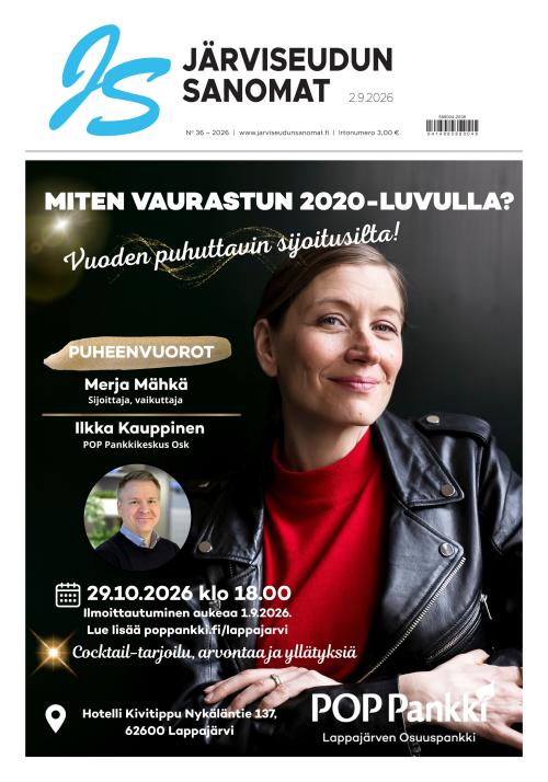 Järviseudun Sanomat 2.9.2026