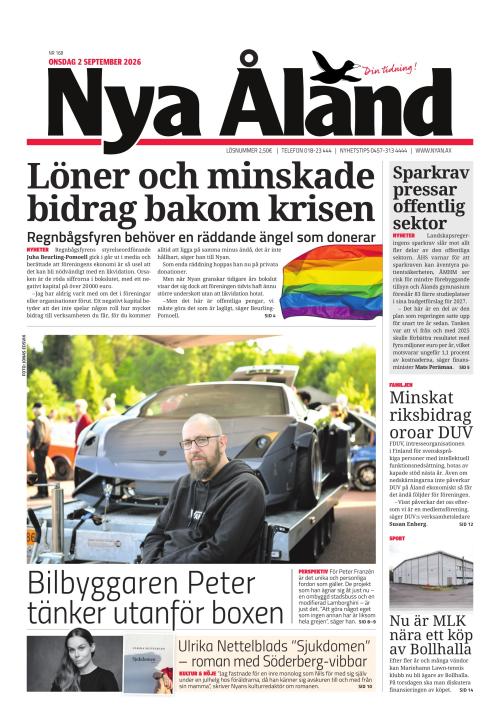 Nya Åland 2.9.2026