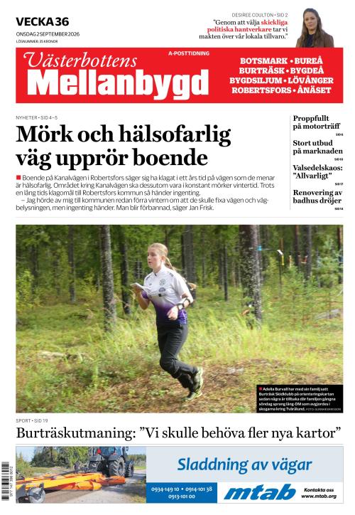 Västerbottens Mellanbygd 2.9.2026