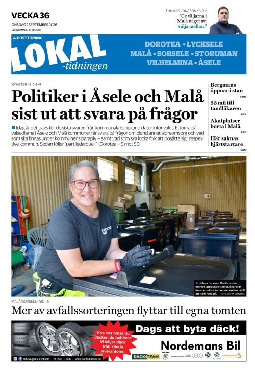 Lokaltidningen 2.9.2026