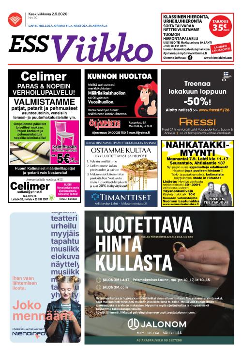 ESS Viikko 2.9.2026