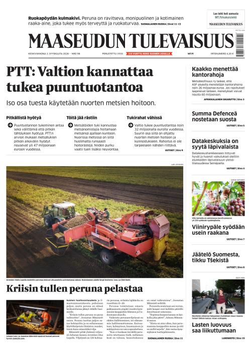 Maaseudun Tulevaisuus 2.9.2026