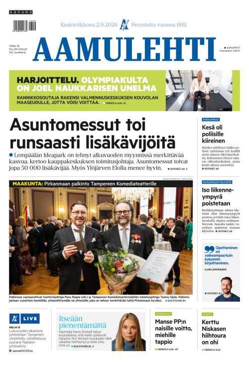 Aamulehti 2.9.2026