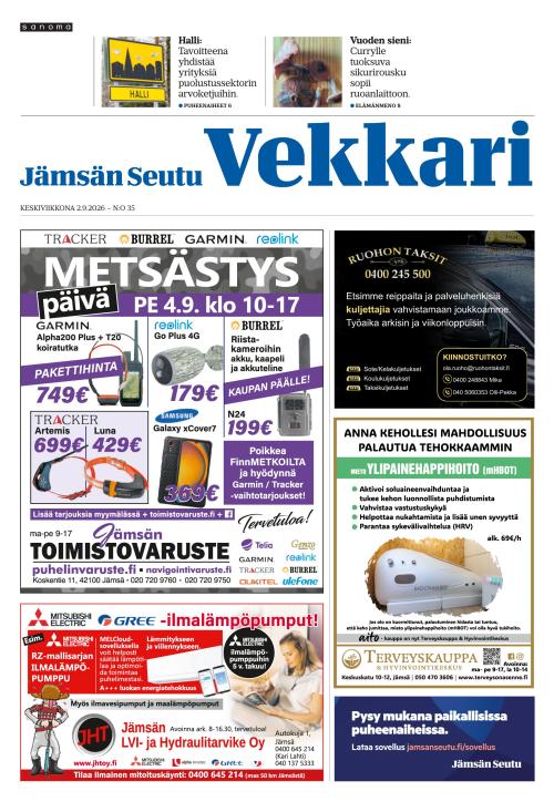 Jämsän Seutu ja Vekkari 2.9.2026