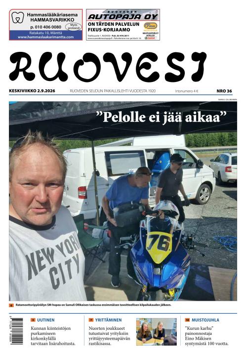 Ruovesi-lehti 2.9.2026