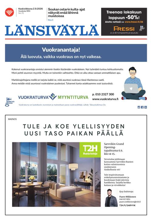 Länsiväylä 2.9.2026