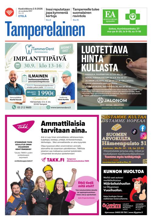 Tamperelainen 2.9.2026