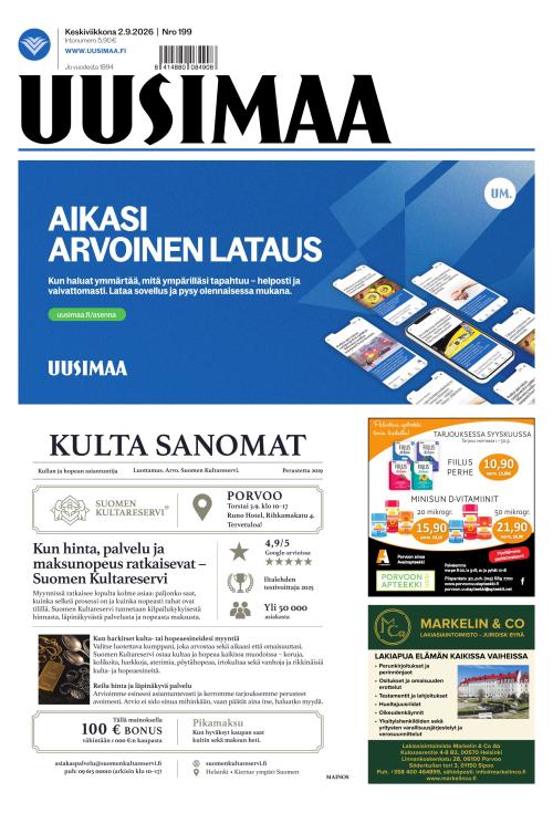 Uusimaa 2.9.2026