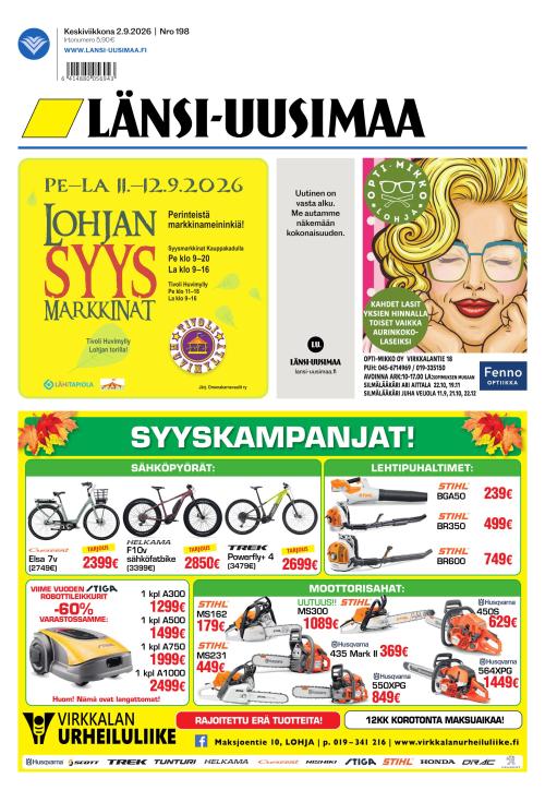 Länsi-Uusimaa 2.9.2026