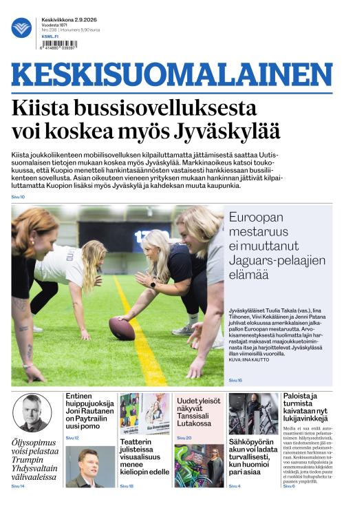 Keskisuomalainen 2.9.2026