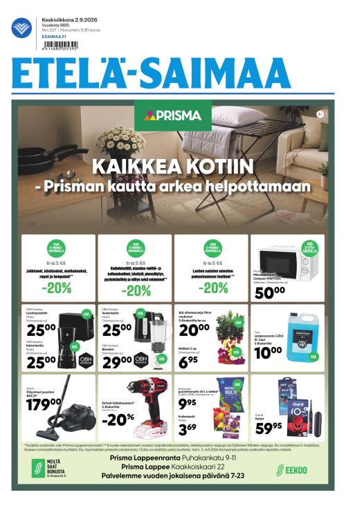 Etelä-Saimaa 2.9.2026
