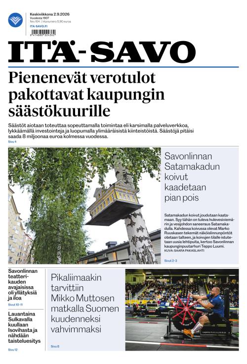 Itä-Savo 2.9.2026