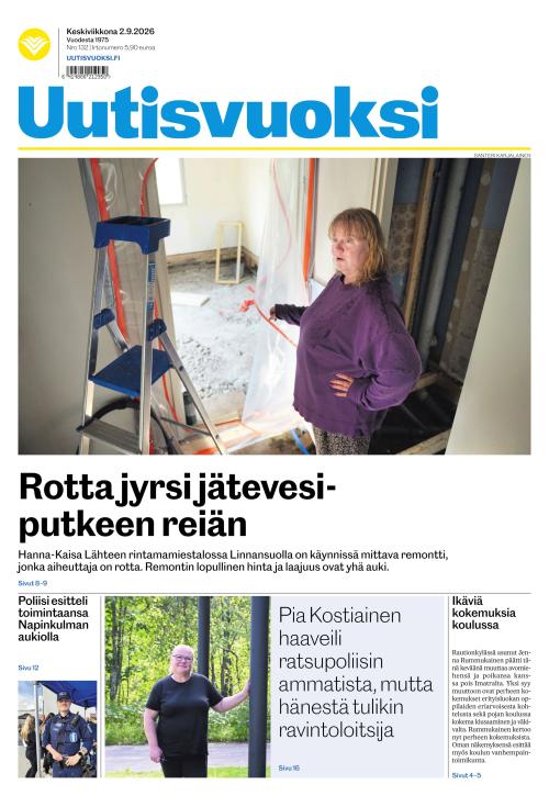 Uutisvuoksi 2.9.2026