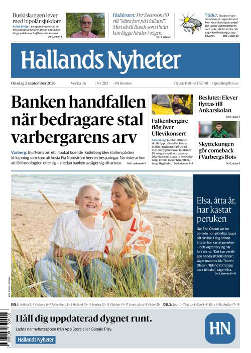 Hallands Nyheter 2.9.2026