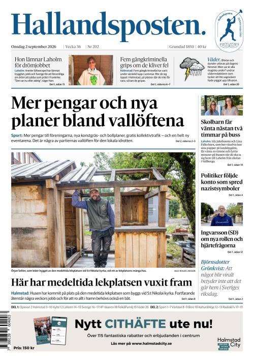 Hallandsposten 2.9.2026