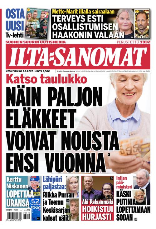 Ilta-Sanomat 2.9.2026