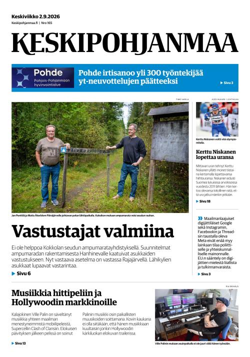 Keskipohjanmaa 2.9.2026