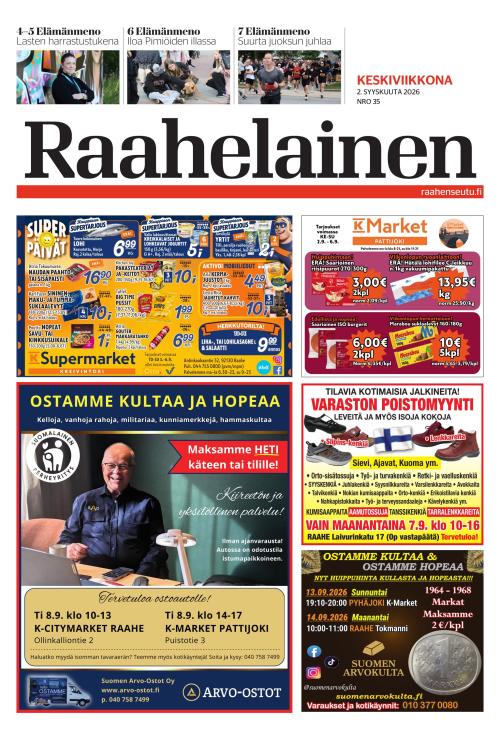 Raahelainen 2.9.2026
