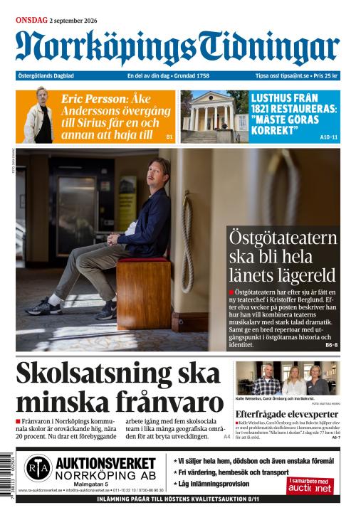 Norrköpings Tidningar 2.9.2026