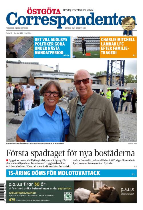 Östgöta Correspondenten 2.9.2026
