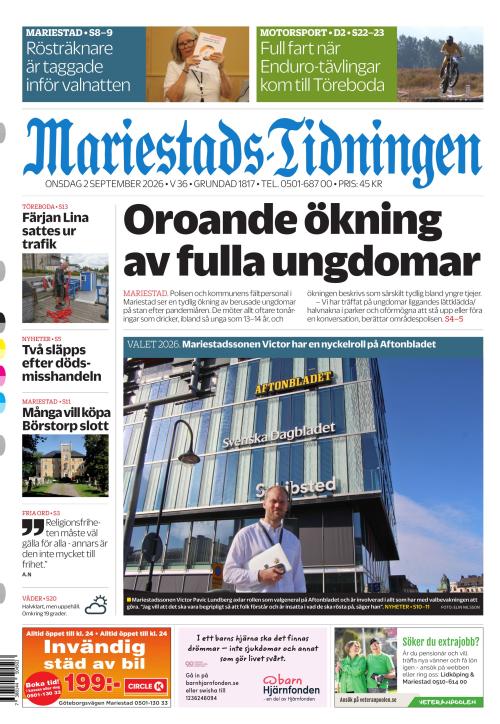Mariestads-Tidningen 2.9.2026
