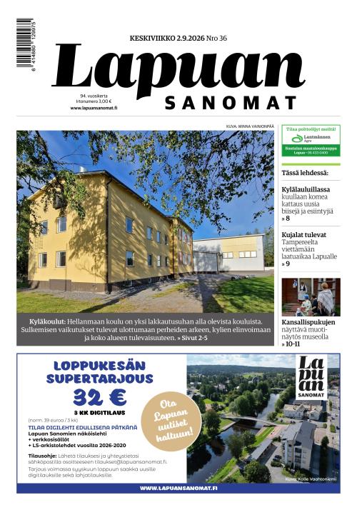 Lapuan Sanomat 2.9.2026