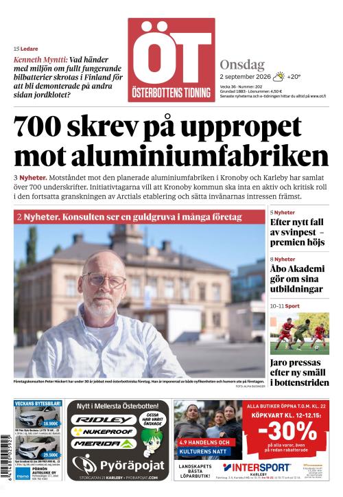 Österbottens Tidning 2.9.2026