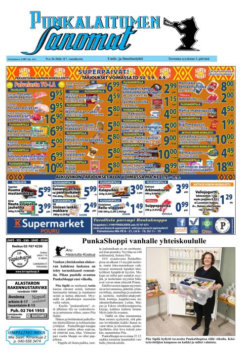 Punkalaitumen Sanomat 3.9.2026