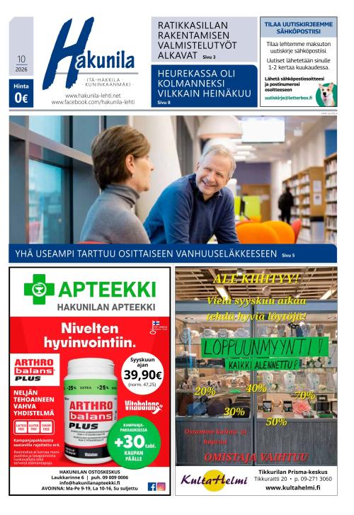 Hakunila-lehti 3.9.2026