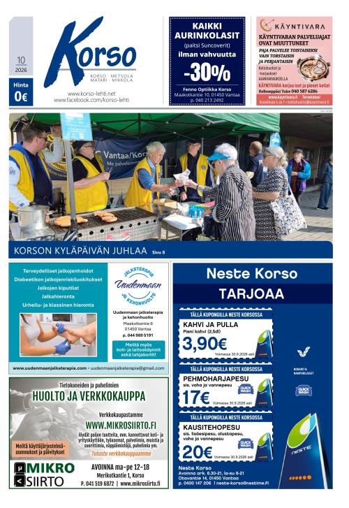Korso-lehti 3.9.2026